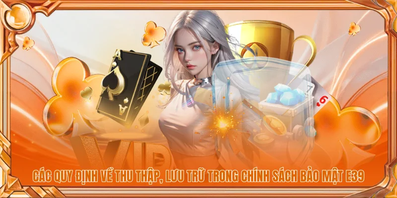 Các quy định về thu thập, lưu trữ trong chính sách bảo mật E39