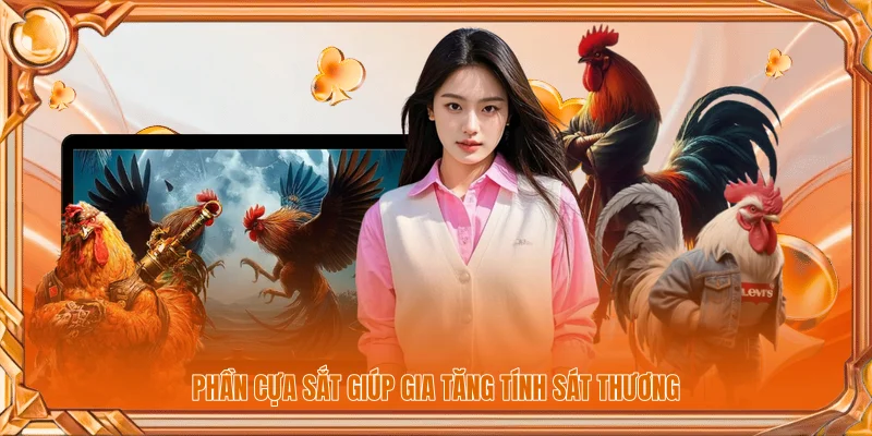 Phần cựa sắt giúp gia tăng tính sát thương